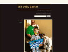 Tablet Screenshot of dailybaxter.com